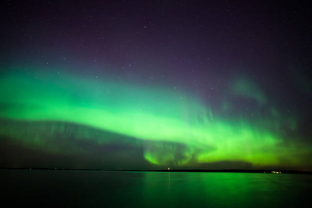 istock Northern lights over lake in finland 1130909176