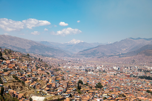 Aerial View Of Cuzco City In Peru