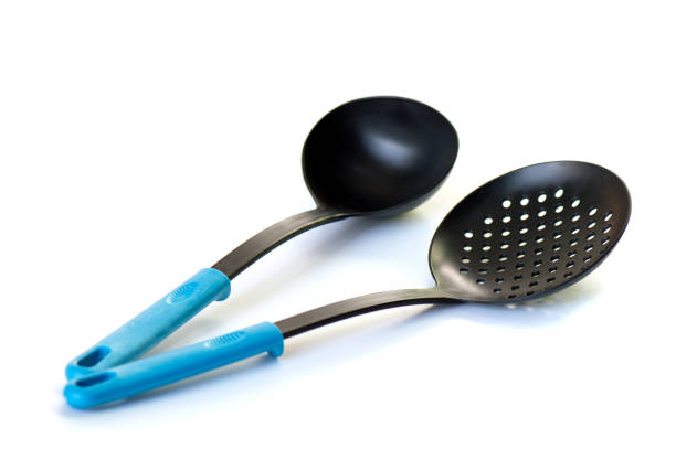 Kitchen utensils equipment on white background isolation