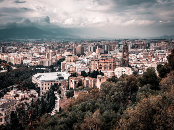 istock Malaga aerial view, spain 1130913080