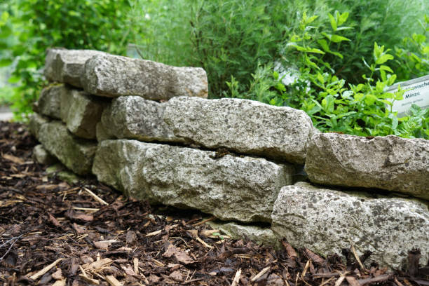 istock Structure stone wall lovingly bricked or misplaced photographed in a park in Germany 1130914865