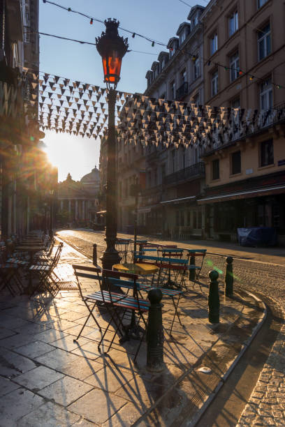 istock BRUSSELS, BELGIUM - August 27, 2017: Restaurants in Old Town brussel, Belgium. 1130918529