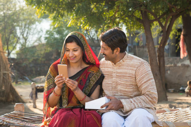 istock Rural Indian couple - Stock image 1130919870