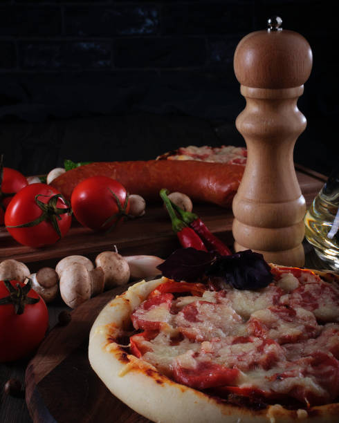 istock Appetizing pizza, italian food. 1130927458
