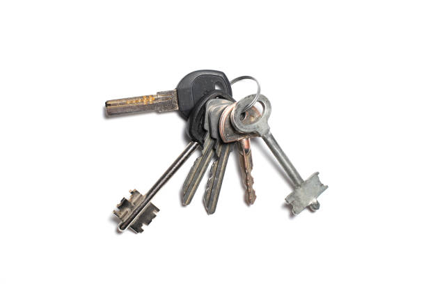 Bunch of three keys with space for text
