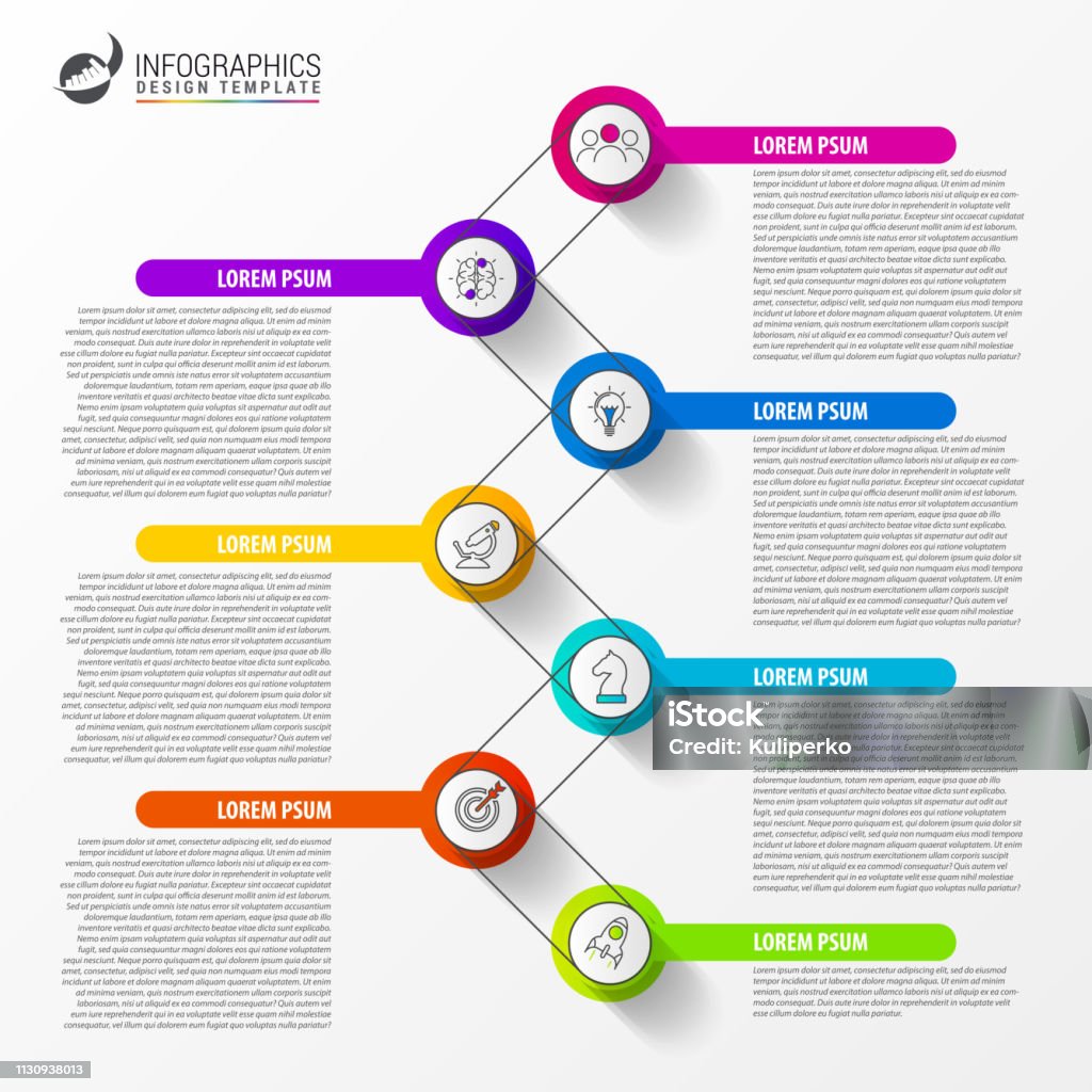 premium vector | infographic design template timeline... Infographic Design Template Timeline Concept With 7 Steps Stock ...