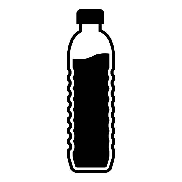 Bottle water icon vector art illustration