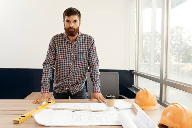 istock Portrait of architect 1130945119