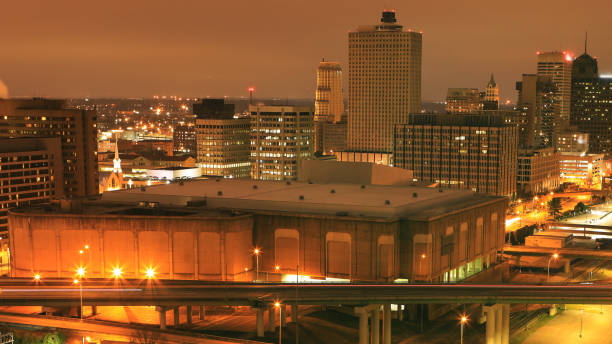 istock Memphis, Tennessee skyline after dark 1130946838
