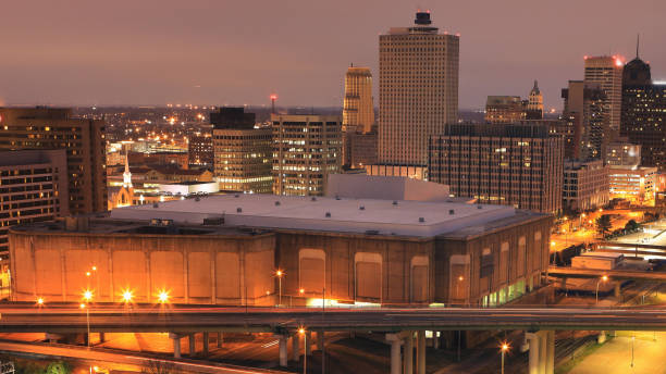 istock Memphis, Tennessee cityscape after dark 1130946883