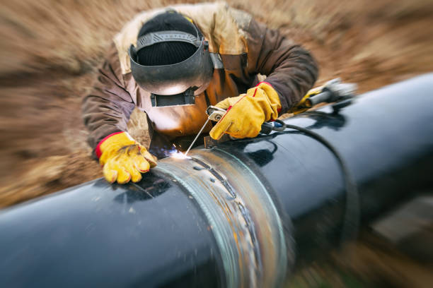 Welder mounts in the trunk pipeline electrochemical protection