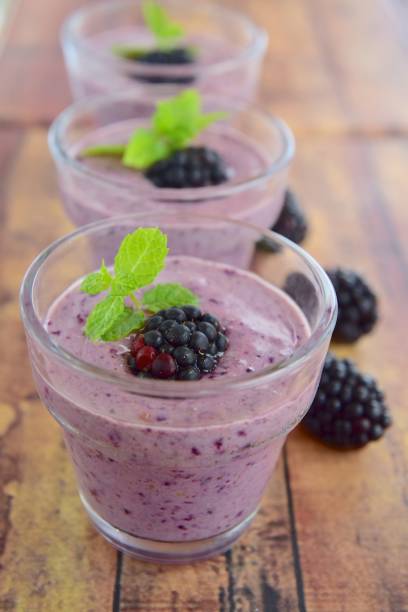 istock Healthy organic blackberry smoothie 1130951826