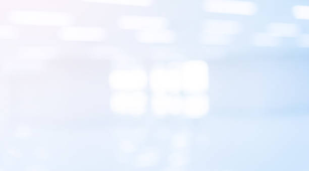 istock abstract blur inside interior of modern cleaning workplace in blue color background with shine light for design 1130952719