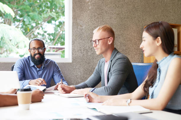 istock Team of manager conducting job interview 1130953021