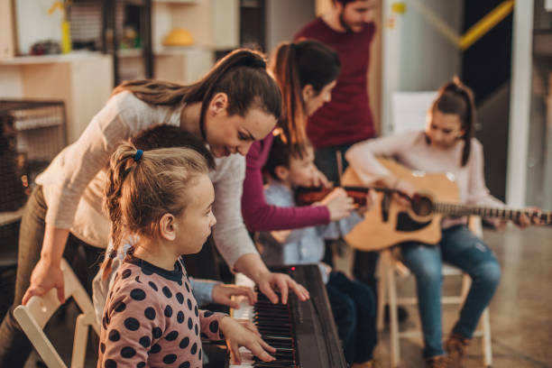 istock Children in music school 1130956584