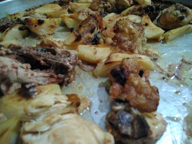 istock baked chicken on the tray 1130958848
