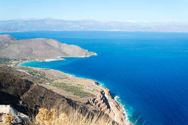 istock Landscape, sea, trees and mountains. 1130959576