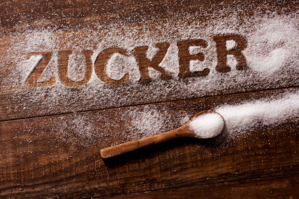istock word sugar in German written with sugar 1130961763