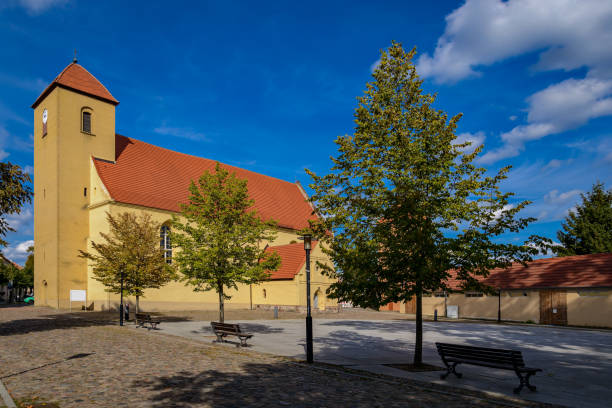 View from southwest - additional keywords: kirchplatz, pyramidal roof
