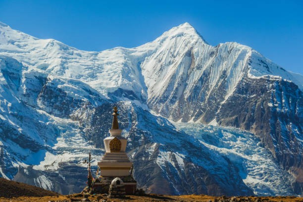 istock Nepal - Stupa with Annapurna Chain in the back 1130968411
