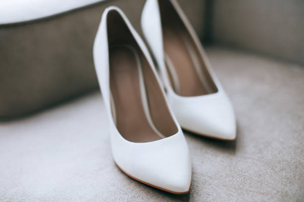 istock white wedding shoes for bride 1130977895
