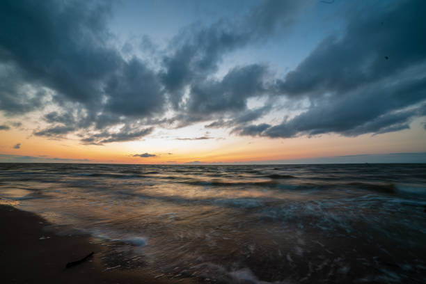 istock colorful sunset on the sea beach in summer 1130987314