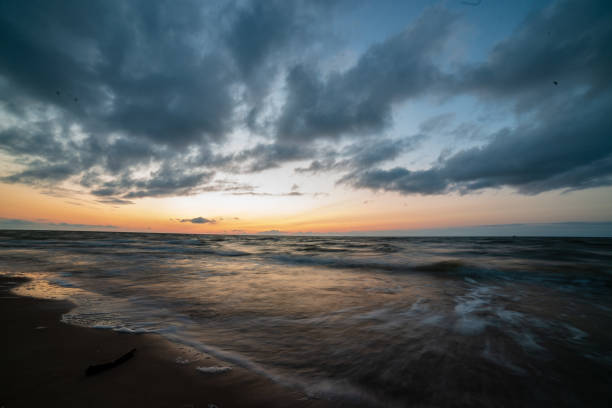 istock colorful sunset on the sea beach in summer 1130987318