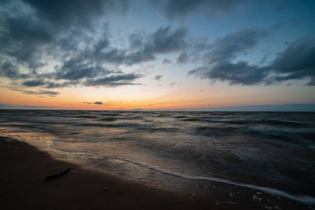 istock colorful sunset on the sea beach in summer 1130987320