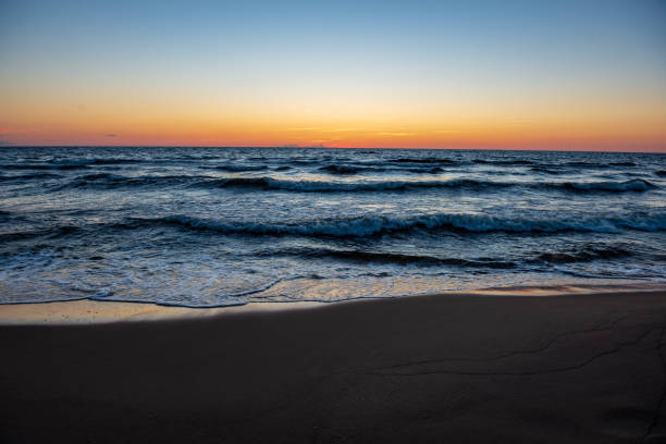 istock colorful sunset on the sea beach in summer 1130987343