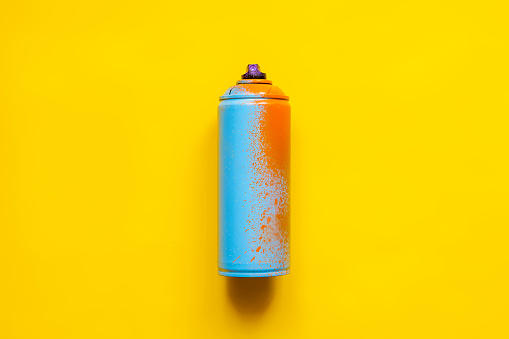 graffiti spray can isolated