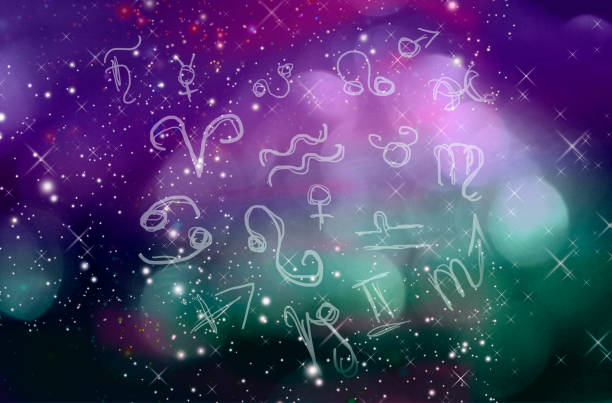 istock Background symbols and zodiac signs 1130992606
