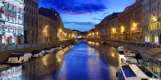 istock Moika River Embankment in St. Petersburg 1130993415