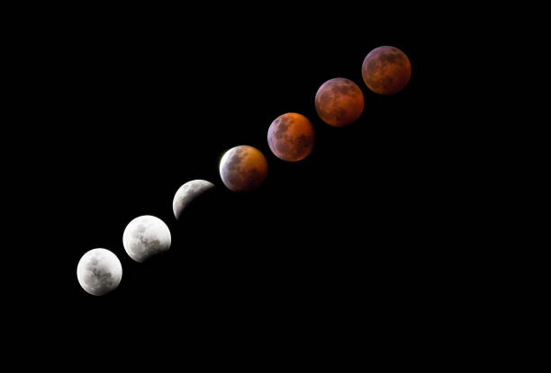 Super Blood Moon Eclipse stock photo