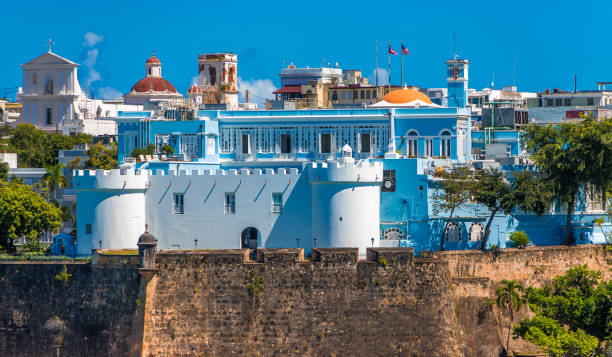 istock Blue Castle in Old San Juan 1130998107