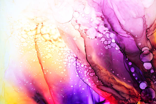 istock Part of original alcohol ink painting 1131002054