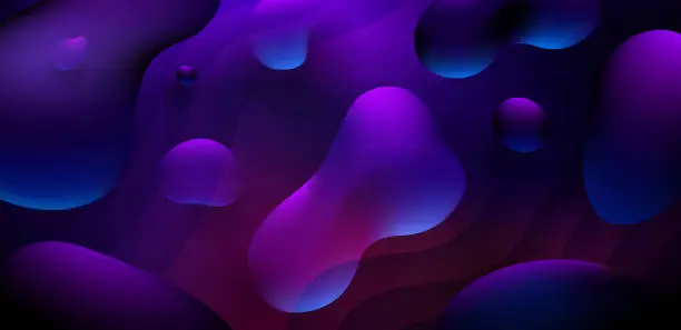 Vector illustration of Abstract Liquid Background