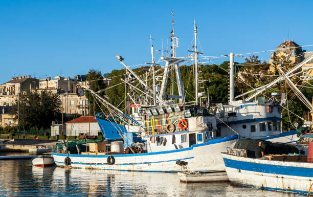 istock The moored fishing vesssels 1131007444