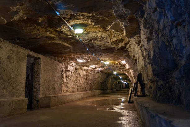 istock Old tunnel in the catacomb 1131007470