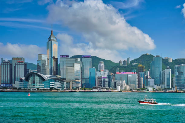 istock Hong Kong skyline. Hong Kong, China 1131014115