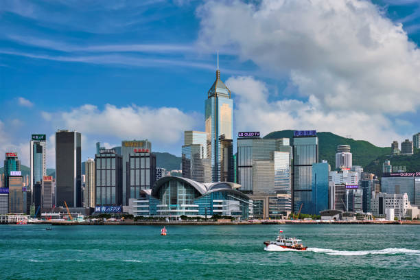 istock Hong Kong skyline. Hong Kong, China 1131014116