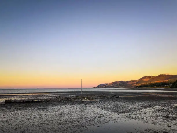 Sunset in Nelson in New-Zealand