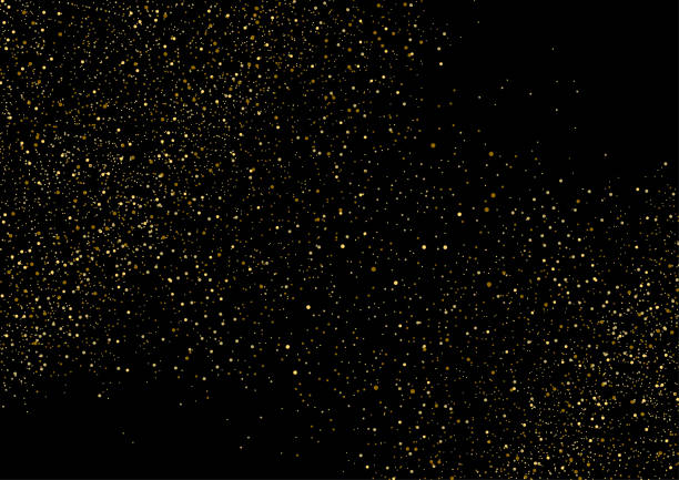 istock Gold glitter texture isolated on black background. Particles color Celebratory. Golden explosion of confetti Design. Vector illustration 1131028561