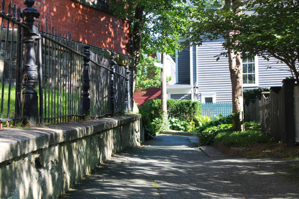 istock Public walkway winding through the city, downtown St. John's, Newfoundland. 1131046621