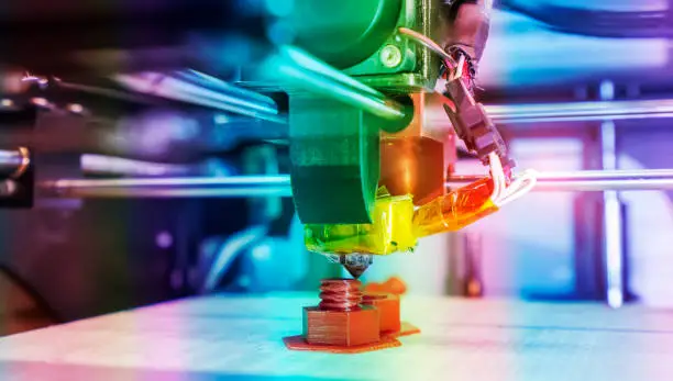 Photo of 3D Printer Printing Prototypes