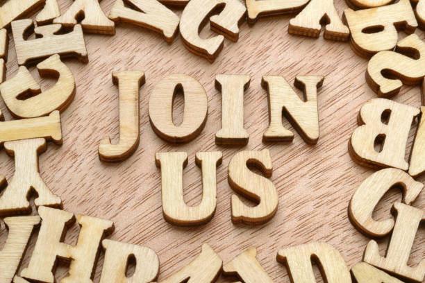 istock Join us words Join us words. Invitation concept 1131055803