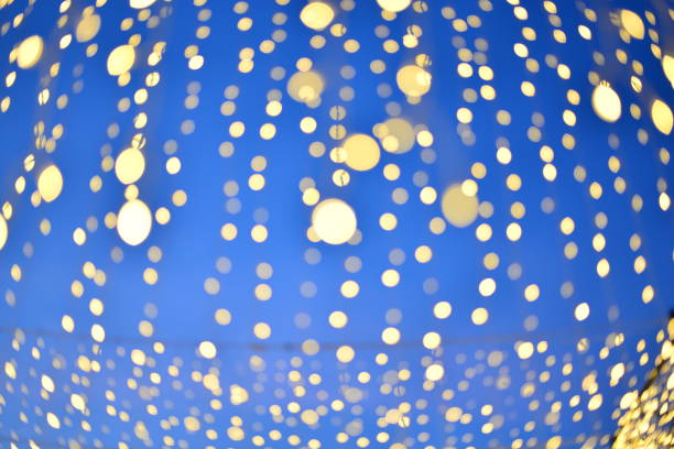 istock Abstract light night bokeh background and christmas lights. 1131060291