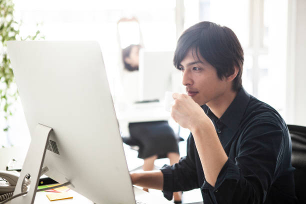 istock Young employees at office work at my own pace 1131061407