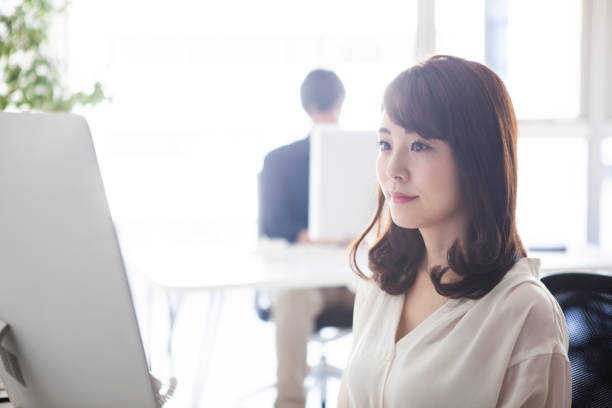 istock Female employees who do office work 1131061602