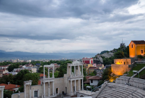 istock Old town of Plovdiv in Bulgaria 1131064310