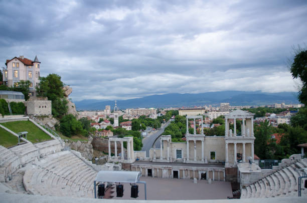 istock Old town of Plovdiv in Bulgaria 1131064311
